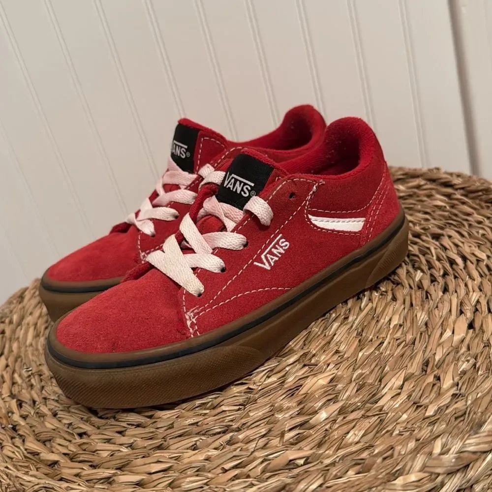 Vans Seldon Kids Red Sneakers - 12 - Great Condition